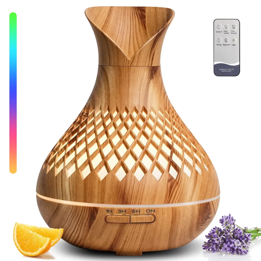 Humidificateur 500 ml silencieux LED 7 couleurs pour bien-être