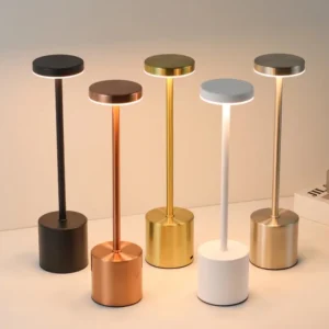 Lampe LED tactile rechargeable 3 couleurs pour ambiance personnalisée