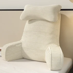 Oreiller ergonomique avec accoudoirs soutien dorsal optimal confort