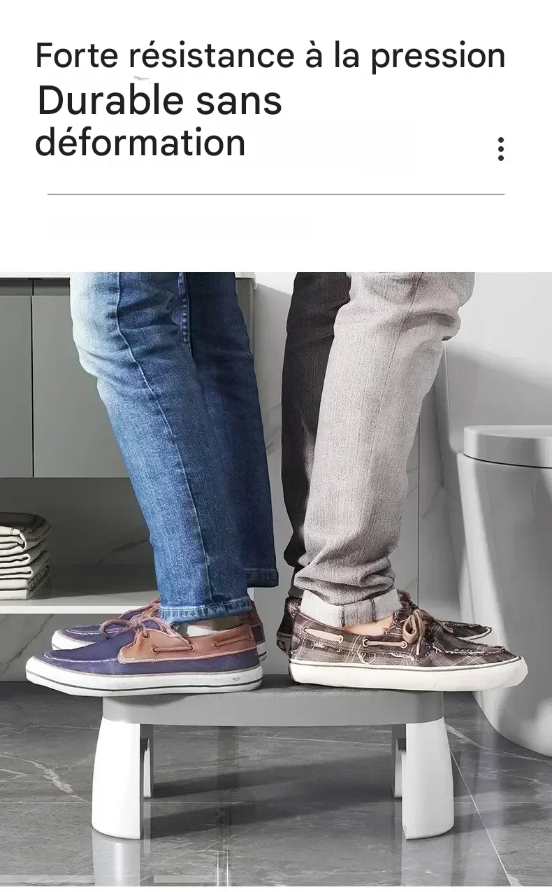 Tabouret toilette antidérapant ergonomique pour posture optimale – Image 9