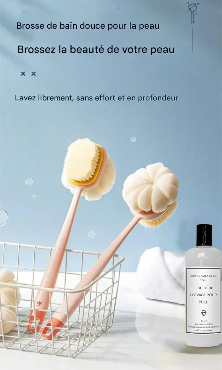 Brosse de Bain Ergonomique pour Dos - Exfoliation & Massage Doux – Image 9