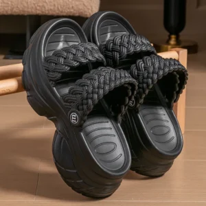 Claquettes plateforme confort élégantes semelle épaisse anti-fatigue