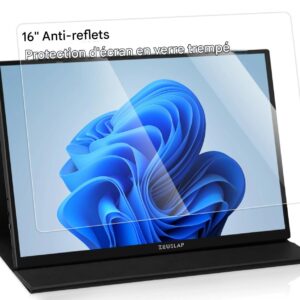 Protection Verre Trempé 16" ZEUSLAP Antirayures et Anti-reflets