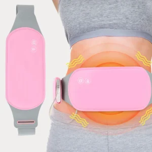 Ceinture Chauffante USB – Confort Menstruel, Massage Vibrant