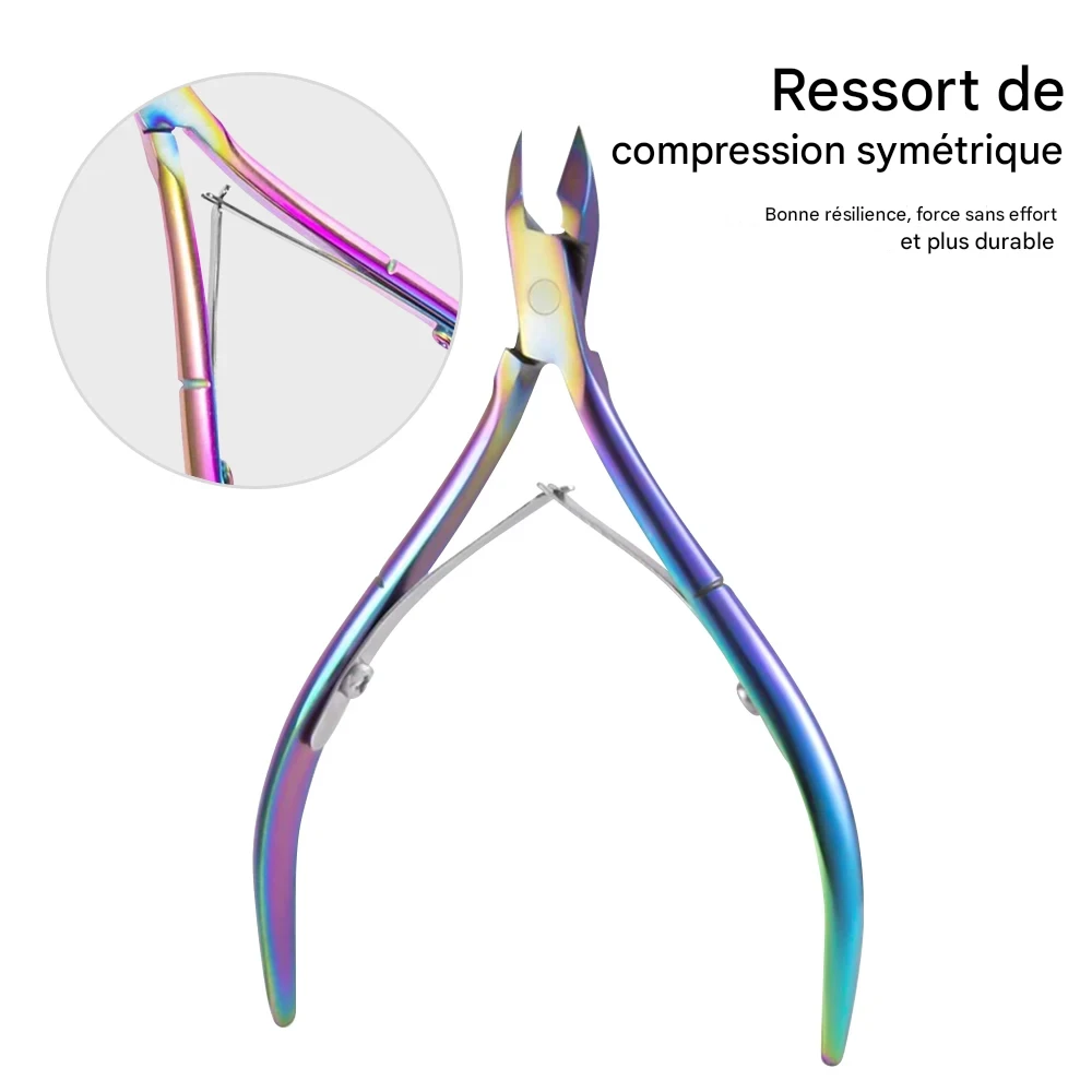 Pince inox manucure bec d’aigle précision pro durable – Image 13