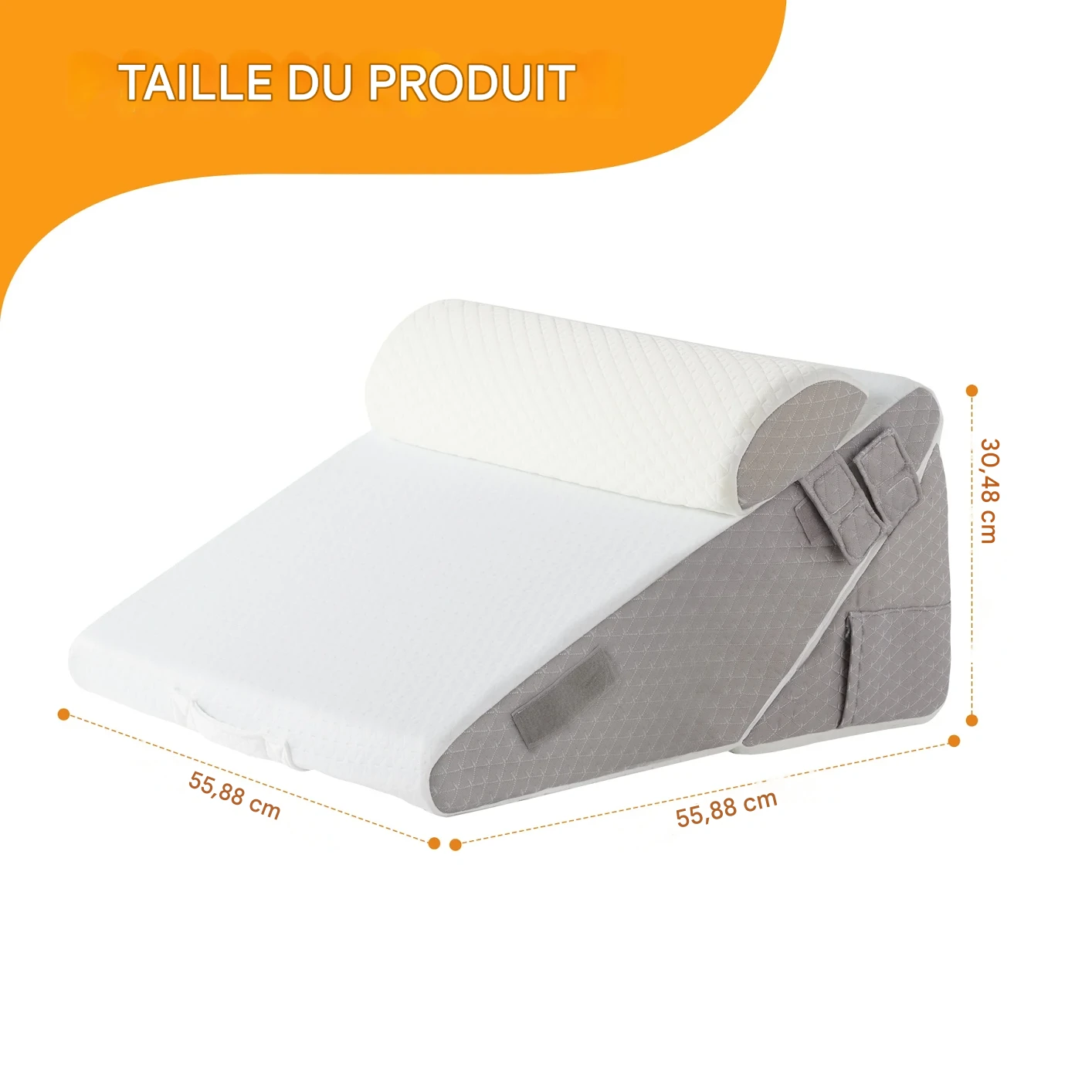 Ensemble 3 coussins orthopédiques coin anti-douleur et reflux acide – Image 21