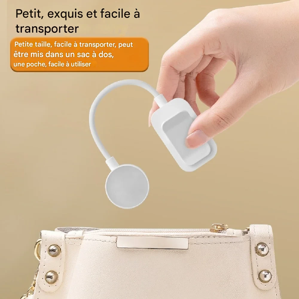 Lampe de lecture LED pliable USB à clip, lumière douce et ajustable – Image 4