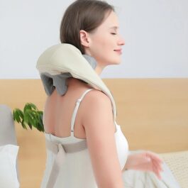 Masseur Sans Fil Ergonomique pour Cou et Dos - Relaxation Profonde