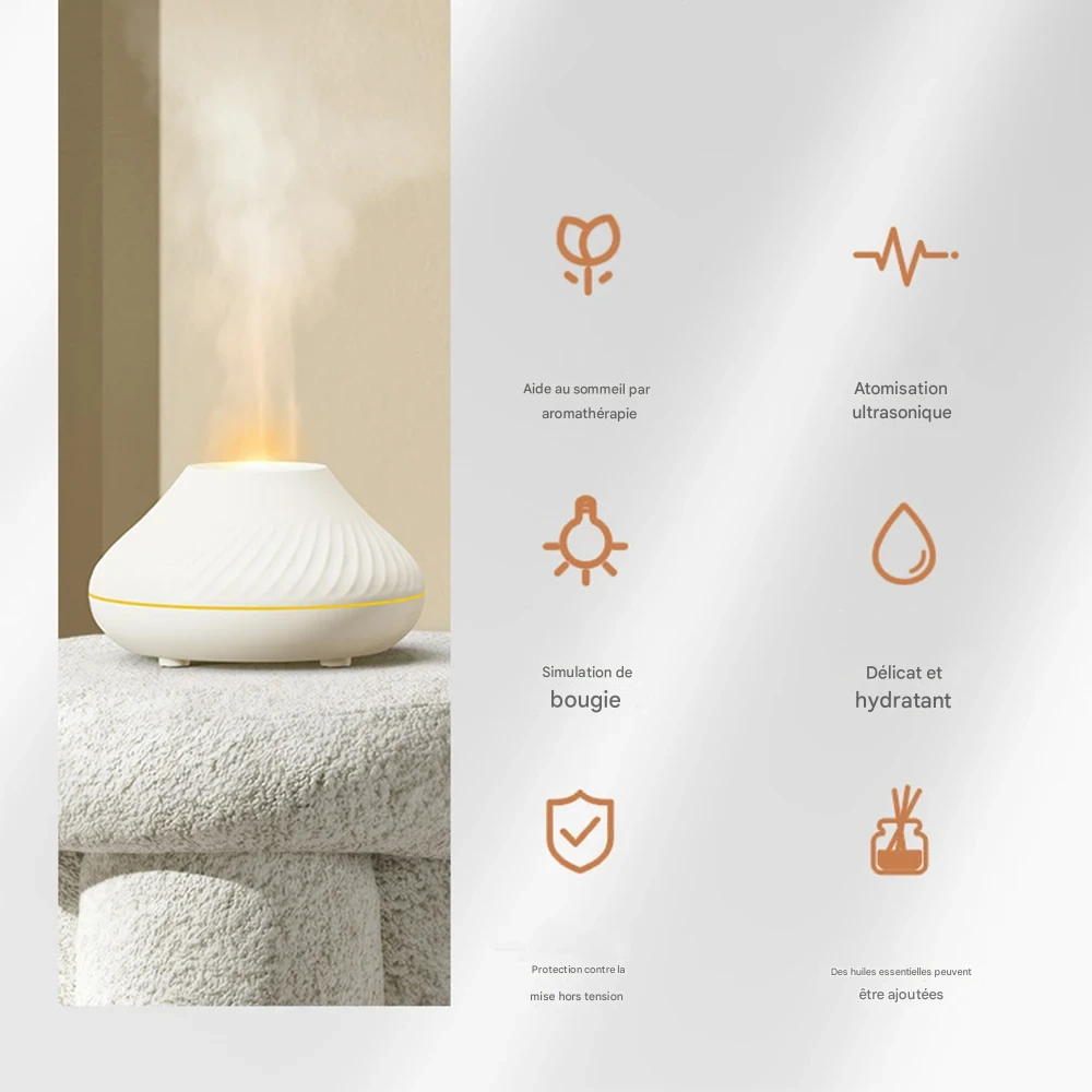 Diffuseur huiles essentielles & humidificateur LED pour bien-être maison – Image 12