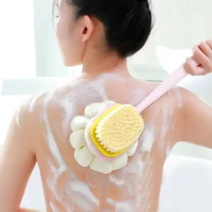 Brosse de Bain Ergonomique pour Dos - Exfoliation & Massage Doux