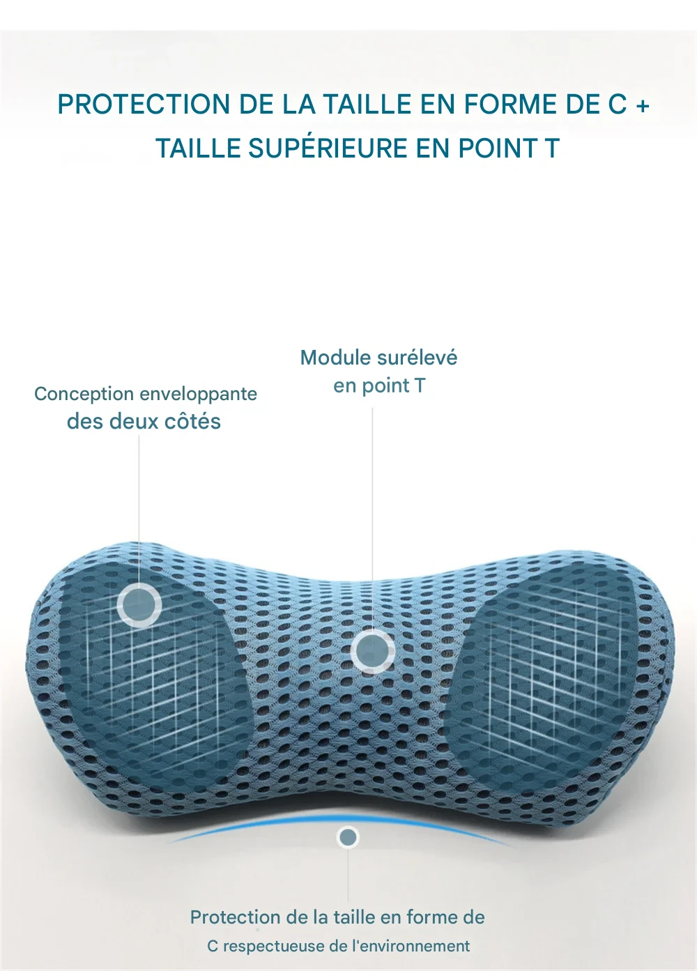 Coussin Lombaire Mémoire de Forme Respirant pour Soutien Postural Optimal – Image 8