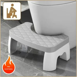 Tabouret toilette antidérapant ergonomique pour posture optimale