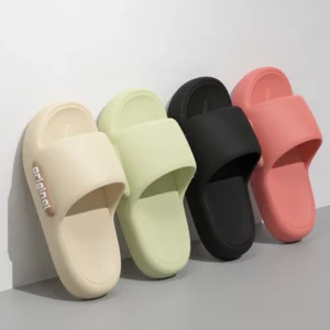 Chaussons femme EVA épais confortables semelle antidérapante pastel