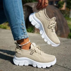 Chaussures tricotées femme respirantes légères printemps 2025