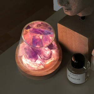 Lampe de sel Himalaya naturelle diffuseur zen pour bien-être