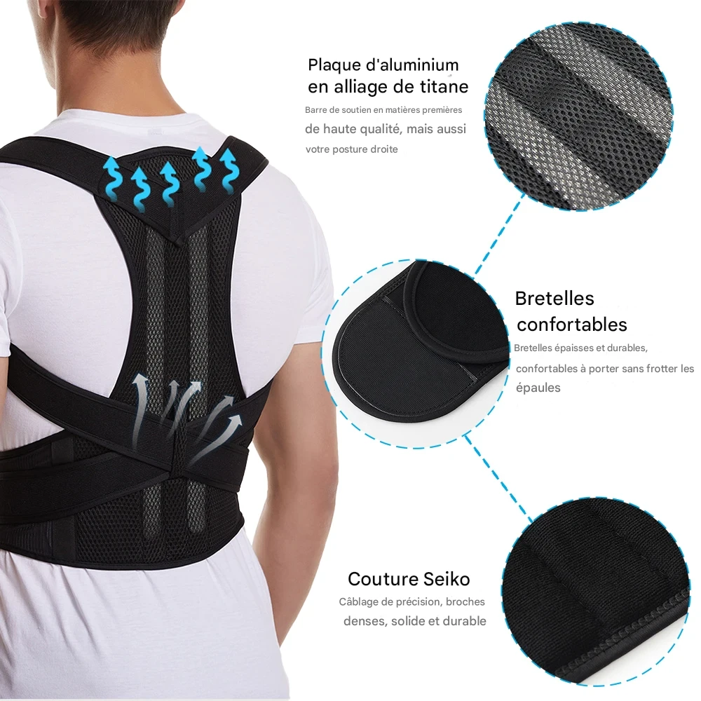 Correcteur de posture dos ajustable pour un confort et maintien optimal – Image 4