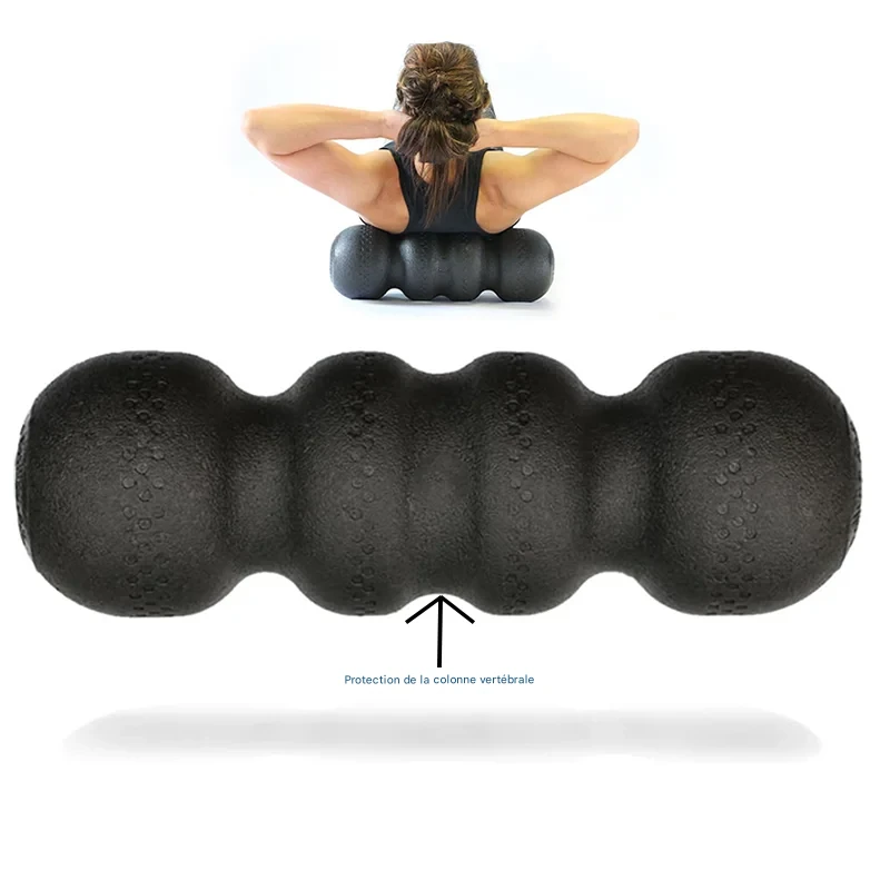 Rouleau Massage Cacahuète 45 cm Mousse Densité Haute Dos & Cou – Image 10