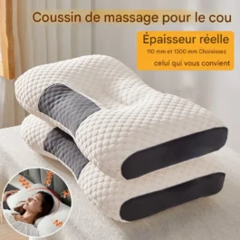 Oreiller cervical en fibre de soja pour soutien orthopédique durable
