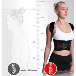 Correcteur de Posture Réglable Soutien Dos & Épaules Confort