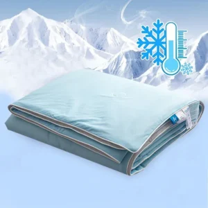 Couette été en soie glacée légère pour nuits fraîches et douces