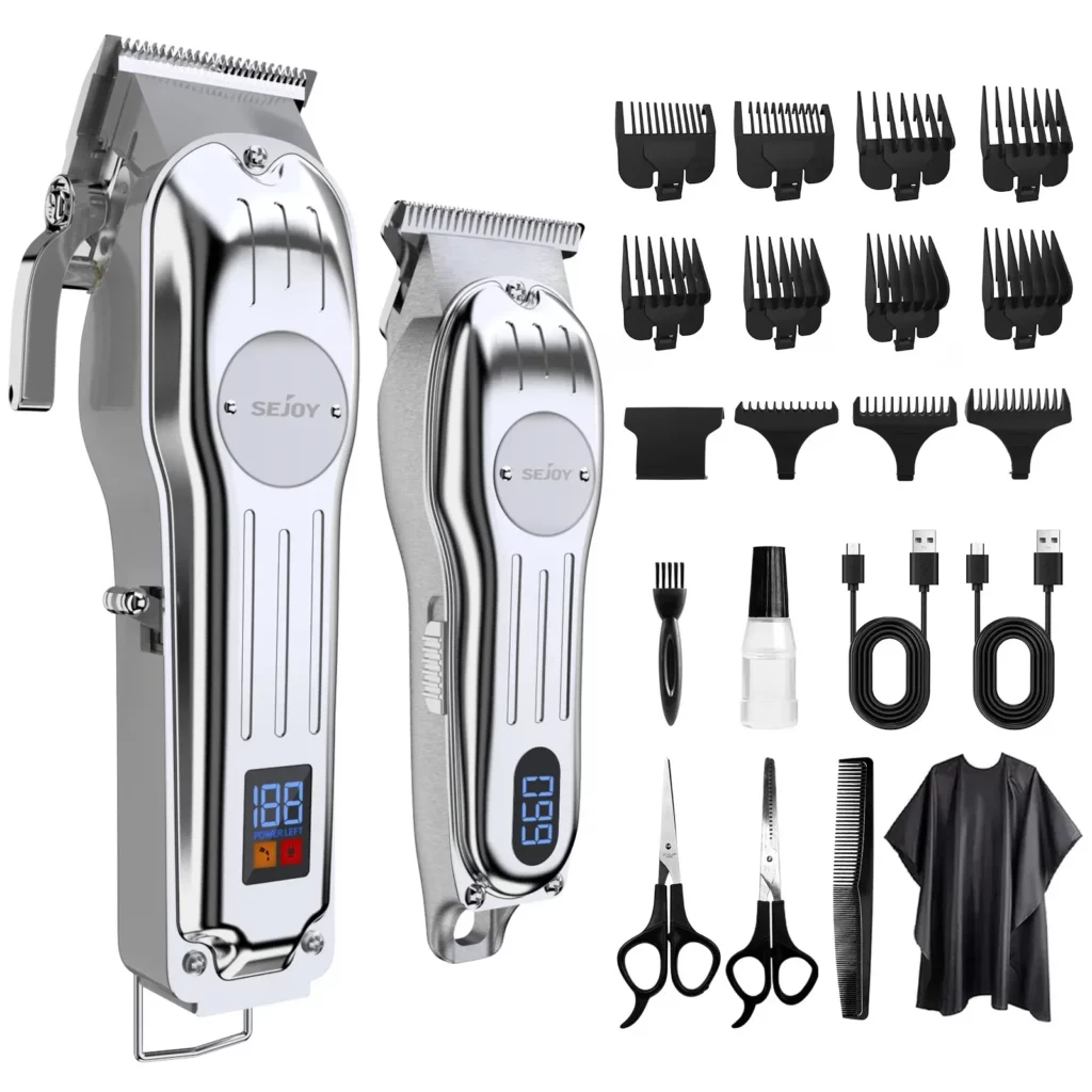 Tondeuse sans fil professionnelle rechargeable avec kit complet ergonomique