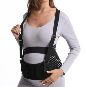 Ceinture grossesse soutien lombaire ajustable confort optimal noir