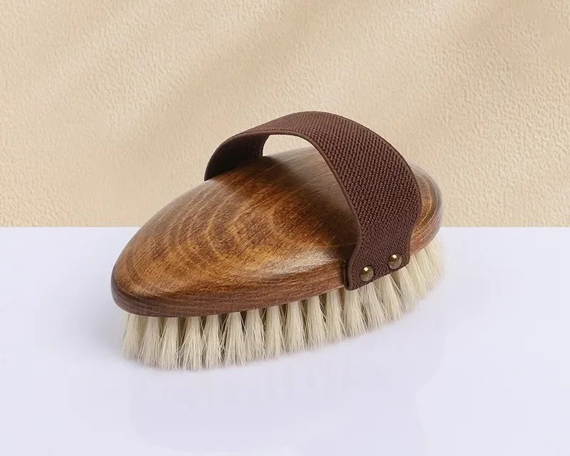Brosse Massage Poils Naturels Ébène Exfolie et Revitalise Peau – Image 6