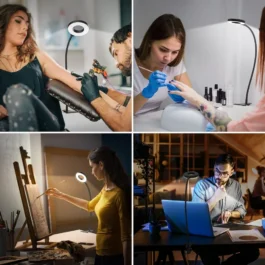 Lampe LED à Pince Flexible 3 Couleurs 10 Luminosités Confort Visuel