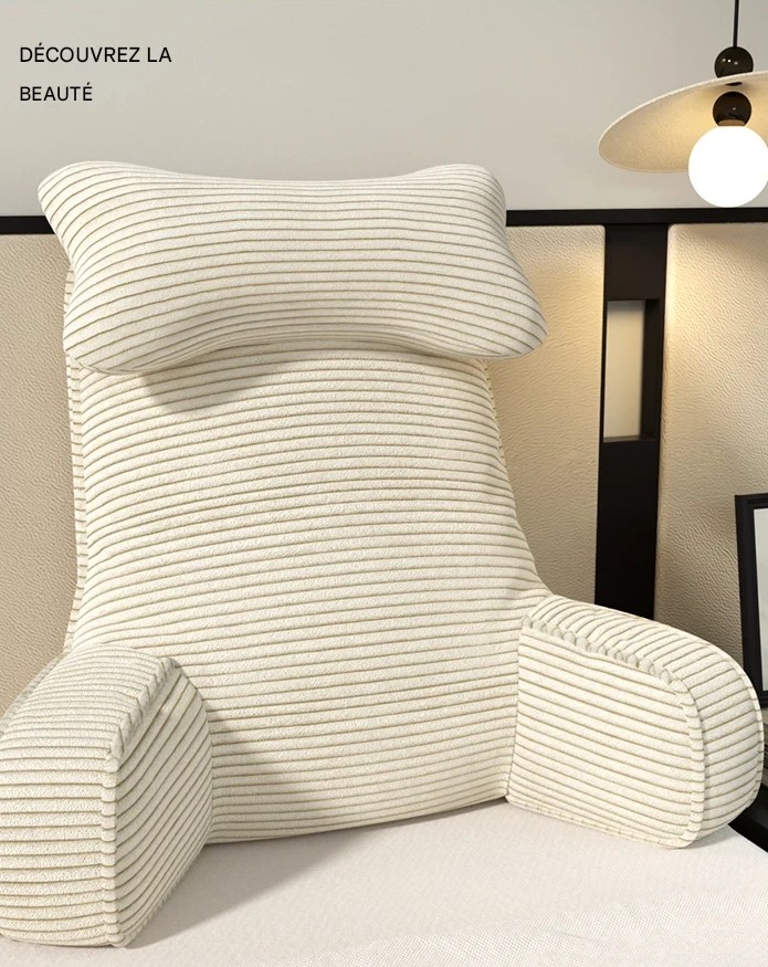 Oreiller ergonomique avec accoudoirs soutien dorsal optimal confort – Image 12