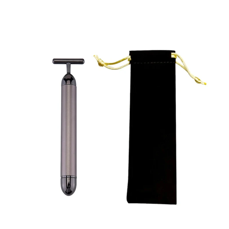 Rouleau de massage facial vibrant or 24 K effet lifting peau ferme