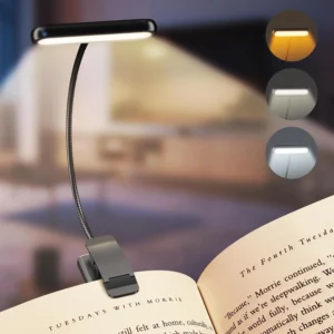 Lampe de lecture USB rechargeable 14 LEDs lumière ajustable portable