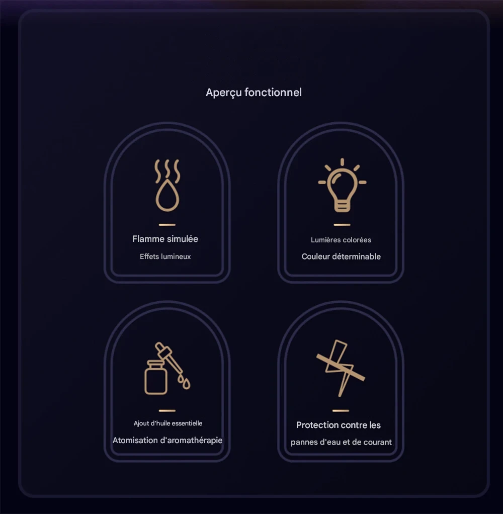 Diffuseur huiles essentielles & humidificateur LED pour bien-être maison – Image 8