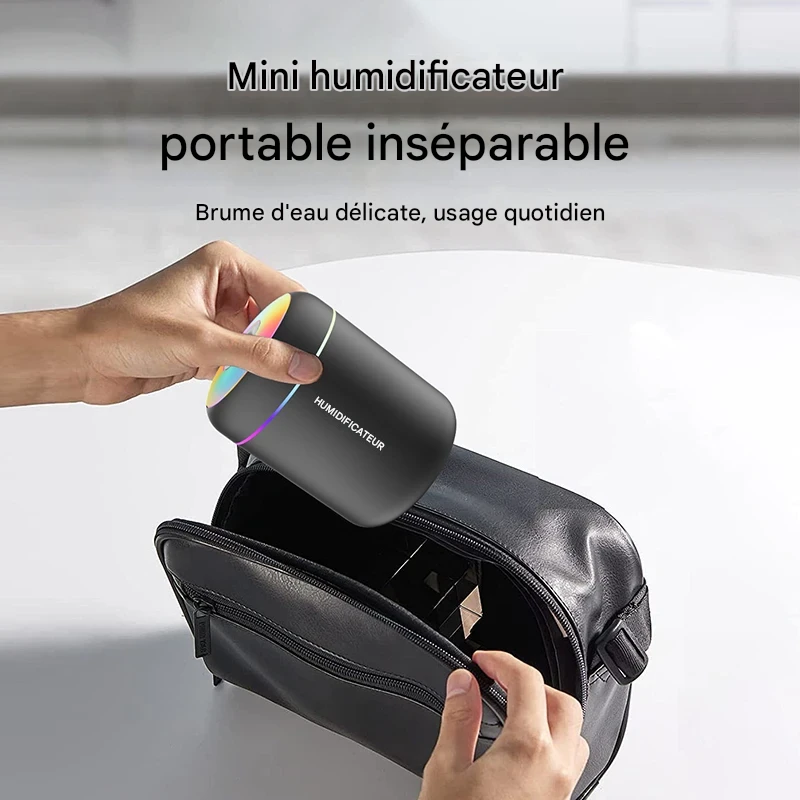 Mini humidificateur USB 180 ml silencieux pour sommeil apaisant – Image 8