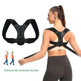 Correcteur de posture ajustable pour dos et épaules sans douleur