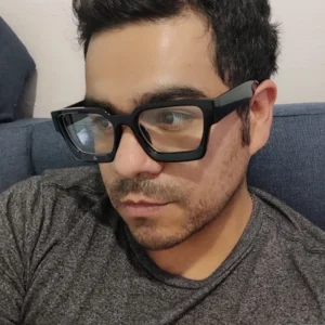 Lunettes anti-lumière bleue transparentes monture carrée confort quotidien