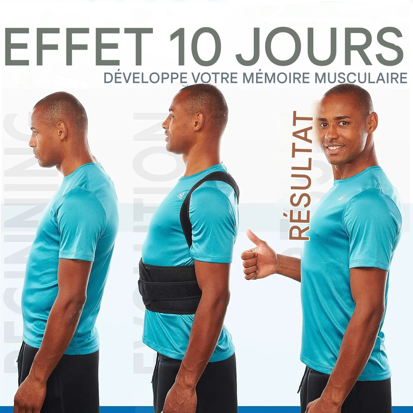 Correcteur de posture dos ajustable pour un confort et maintien optimal – Image 2
