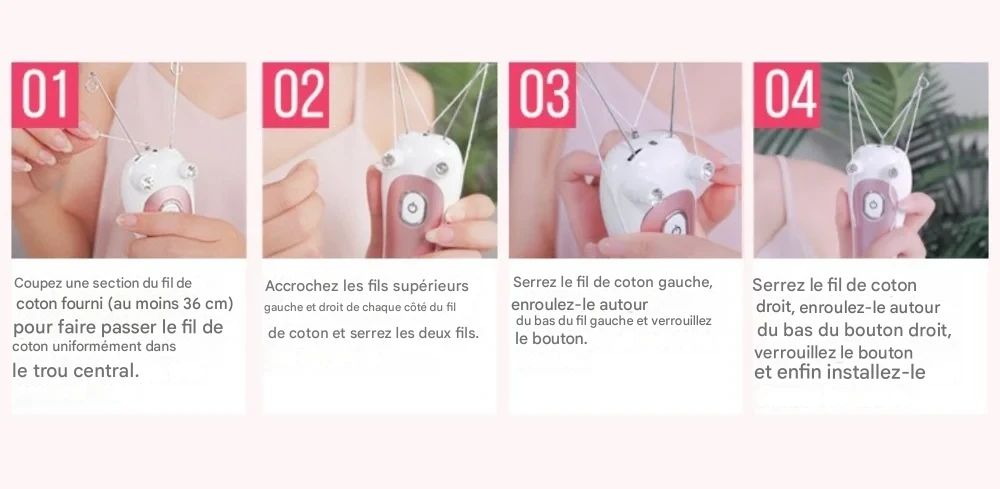 Épilateur électrique visage et corps doux or ou rose, précision optimale – Image 2