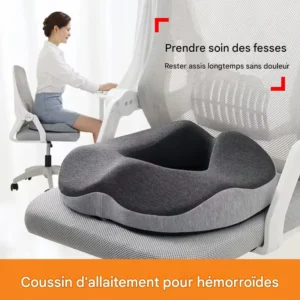 Coussin Donut Ergonomique – Assise Allégée sur le Coccyx