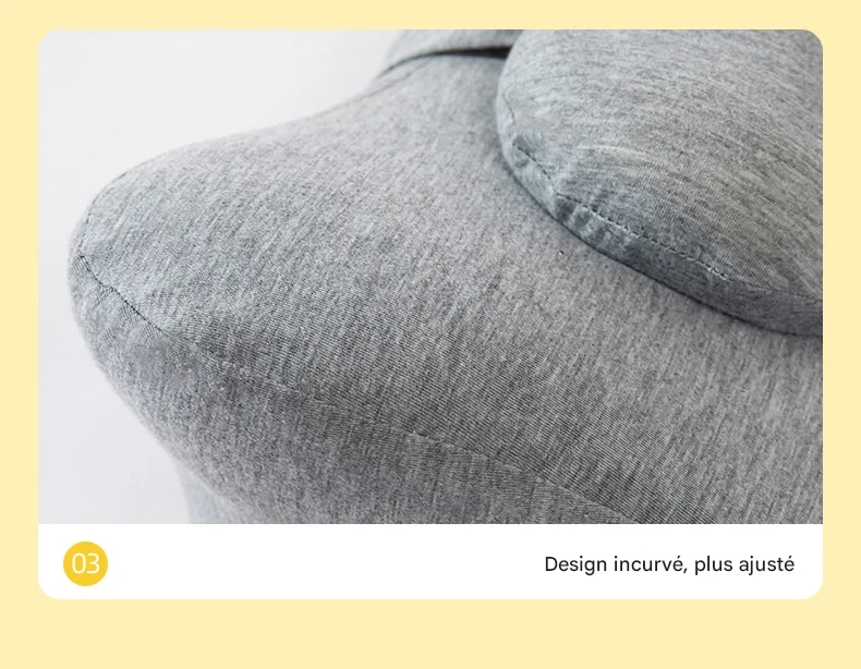 Oreiller ergonomique 60 x42 x23 cm soutien cou et posture optimale – Image 4