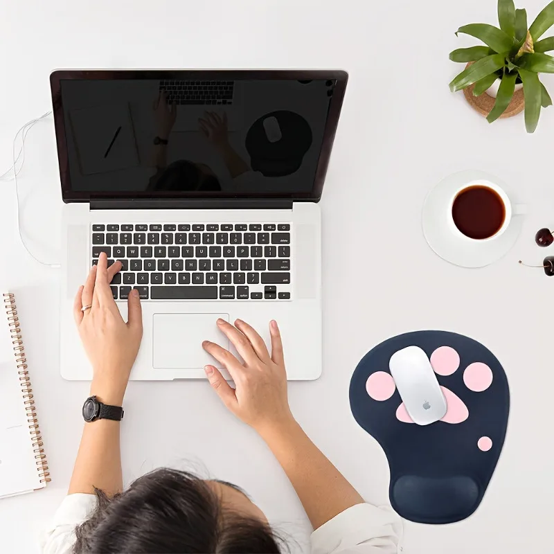 Tapis de Souris Ergonomique Patte de Chat avec Repose-Poignet – Gaming & Bureau – Image 2