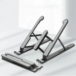 Support Ordinateur Portable Pliable – Aluminium Ajustable & Ergonomique