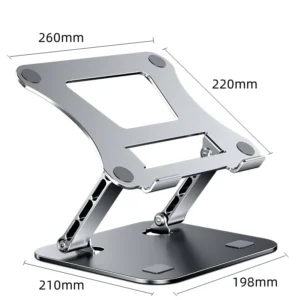 PANTXIKE Support Ordinateur Portable – Aluminium Pliable et Ergonomique (10 à 17 pouces)